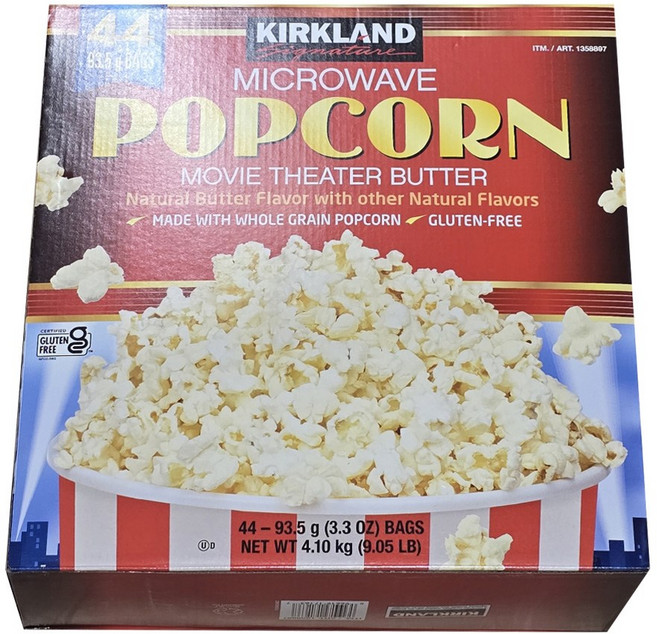 커클랜드 전자레인지 팝콘, 93.5g, 44개