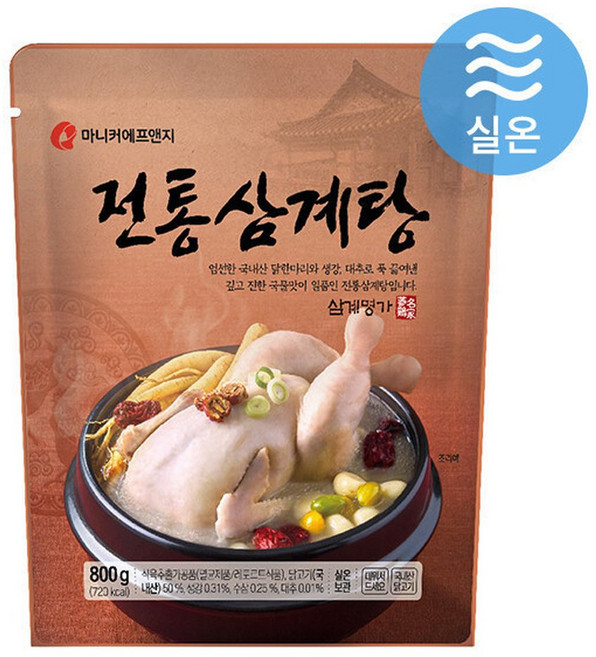 마니커에프앤지 전통삼계탕(실온) 800g, 1개