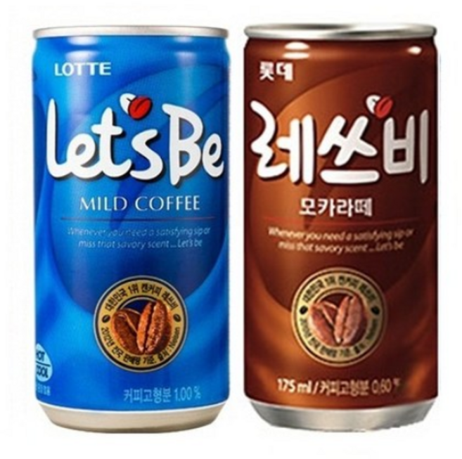 레쓰비 마일드 175mlx(15캔)+모카라떼 175mlx(15캔), 175ml, 30개