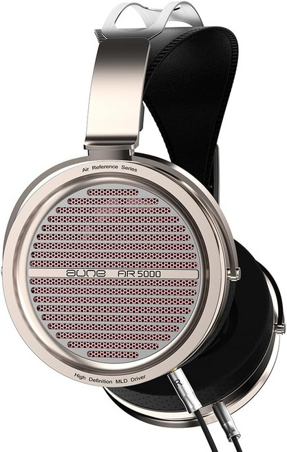 Aune AR5000 풀사이즈 오픈백 헤드폰 MLD 드라이버 다이내믹 탈착식 케이블 하이파이 시스템용 오버이어 고해상도 오디오필 홈 오디오 DAP