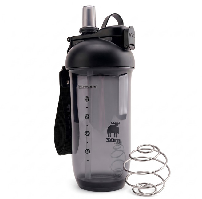 MOZ 스웨덴 316스텐볼 트라이탄 쉐이커 MOZ-TS750, 1개, 750ml, 매트블랙