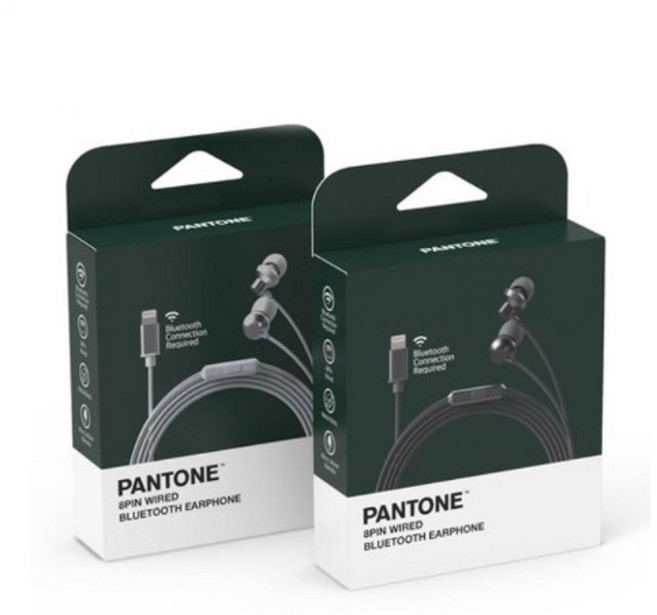 PANTONE 8PIN WIRED 블루투스 이어폰, PATC-02, Cool Gray