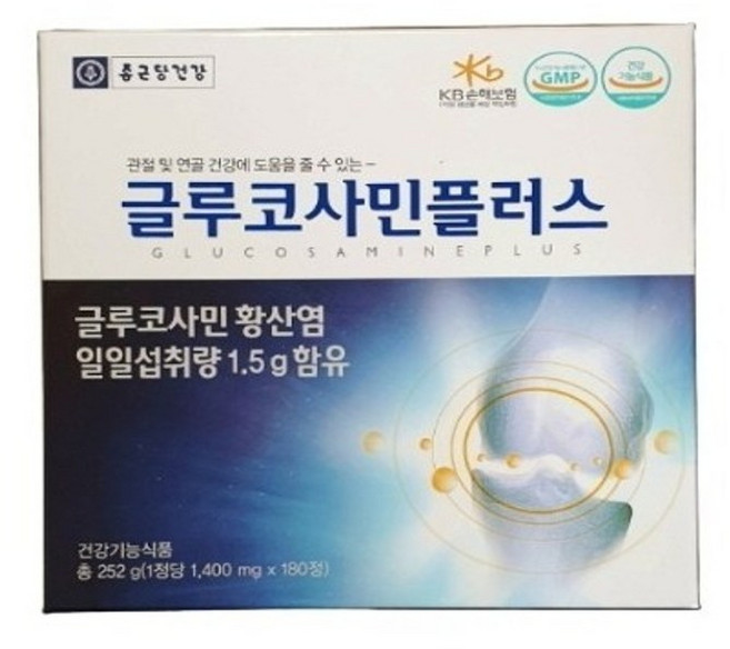 종근당건강 - 글루코사민플러스 1400mg x 180정 1일 2정 3개월분, 90회분, 1세트
