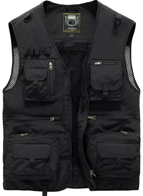 보나라온 남성용 멀티포켓 다용도 조끼