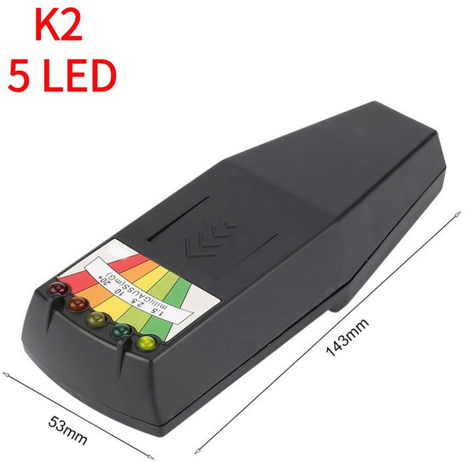 전자파 측정기 K2 EMF 계량기 5 LED 표시기 가우스 LCD 디지털 전자기장 방사선 테스터 휴대용 고스트 헌팅 검출기, 1개
