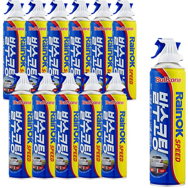 불스원 레인OK 스피드 캔 380ml 1박스 12개입, 12개