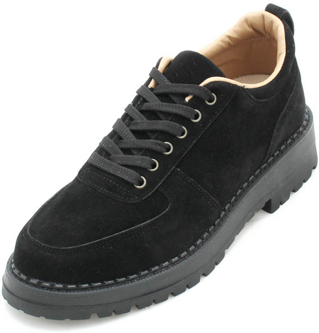 키높이 스니커즈 7cm VA-2040(BK) 남성 로우워커 데일리 캐주얼 남자 단화 웰트화