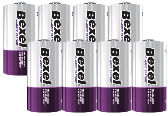 벡셀 망간 C형 건전지 / R14, 2개입, 4개