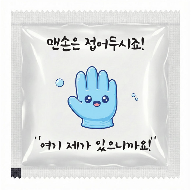 [JS] PG-400W 포켓 일회용 위생장갑 400팩(800매) 개별 화이트 비닐포장