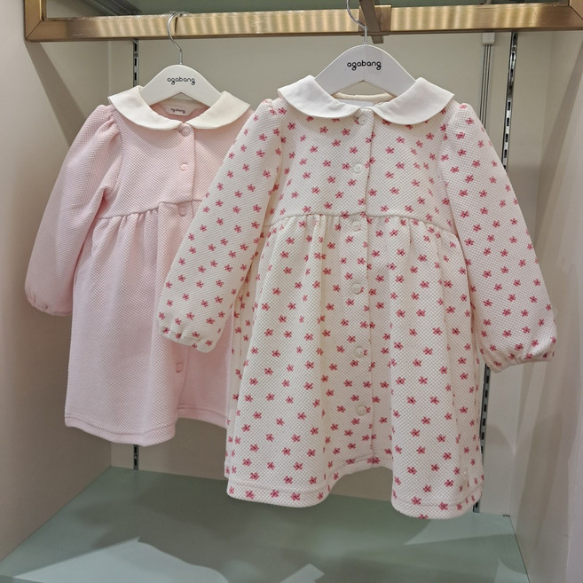 아가방 초특가세일~~ 찰랑찰랑 봄을 부르는 꽃무늬 디자인에 원피스 ~~깔금한 디자인의 핑크원피스 ~뒷모습도 귀여운 원피스