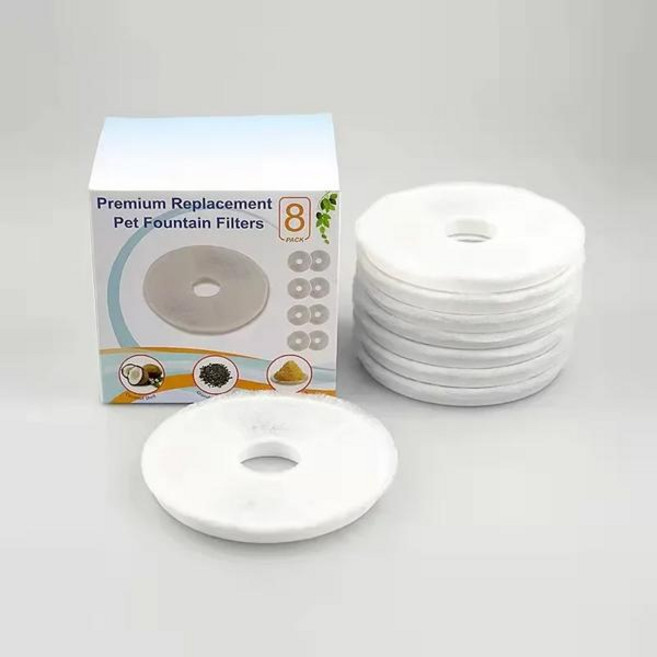 고양이정수기 Catit 자동 15cm 애완 동물 마시는 분수 필터에 대 한 8PCS 활성 탄소 개 새끼 고양이 물