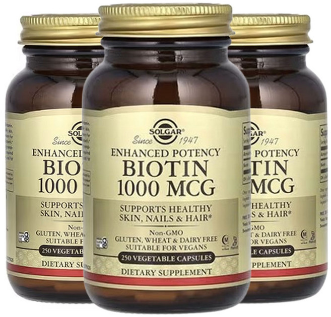솔가 비오틴 1000mcg 베지캡슐 250정, 3개