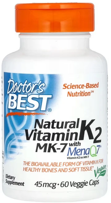 닥터스베스트 내추럴 비타민 K2 MK-7 45mcg 베지 캡, 1개, 60정 - 쿠팡