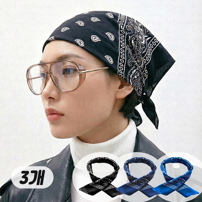 풀바잉 반다나 헤어 밴드 남녀공용