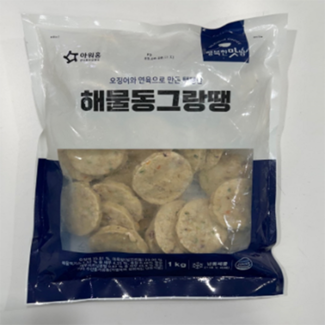 아워홈 행복한맛남 해물 동그랑땡, 2개, 1kg