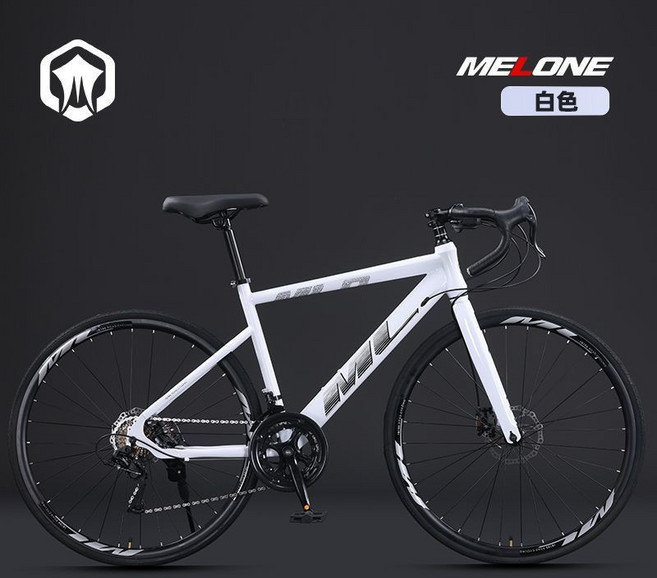 MEL ONE 彎把公路車 變速自行車, 珠光白, 1個