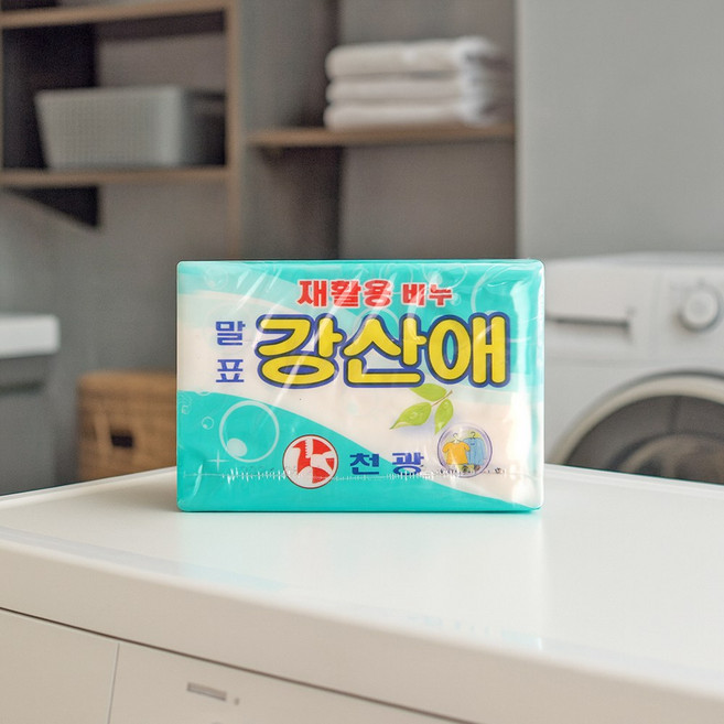 천광 말표 강산애 재활용 세탁비누 4p세트, 1개, 250g
