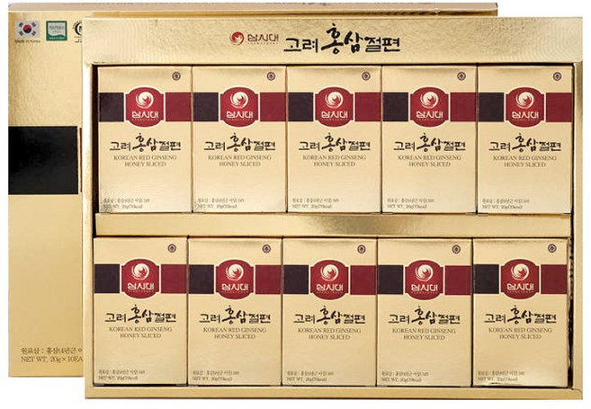 고려홍삼절편 봉밀벌꿀절편인삼, 200g, 2박스