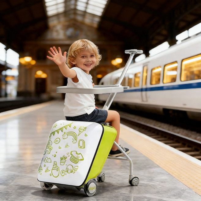 LOVFIR 어린이가 탑승한 캐리어