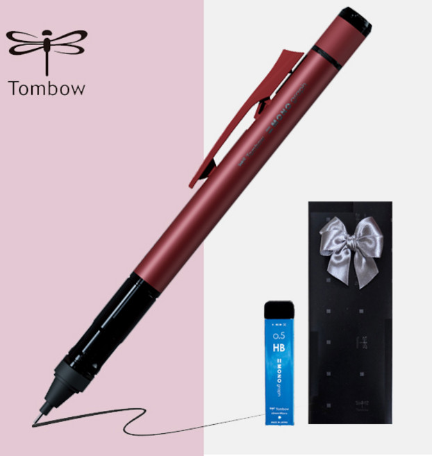 톰보 샤프 모노그래프 튠 0.5mm [무료선물포장], 1개, 딥 레드