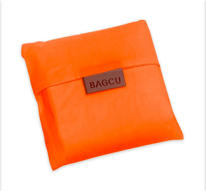 可折疊購物袋 背心袋 買菜包, 1個, 橘色