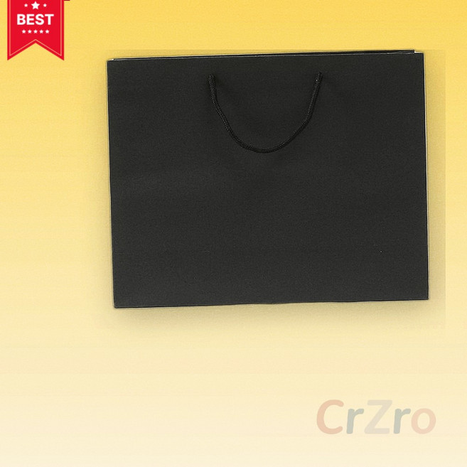 무지 세로형 쇼핑백 블랙 세트 24x17cm 종이가방 선물 포장 답례품