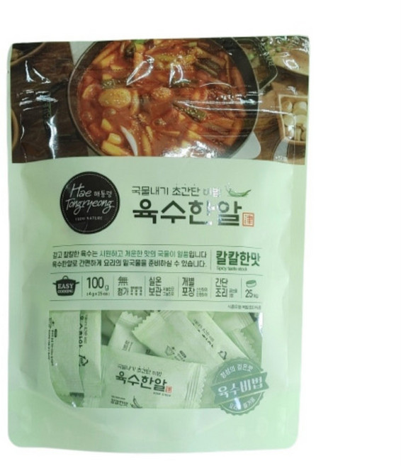 해통령 육수한알 칼칼한맛 4g x 25개입, 25개
