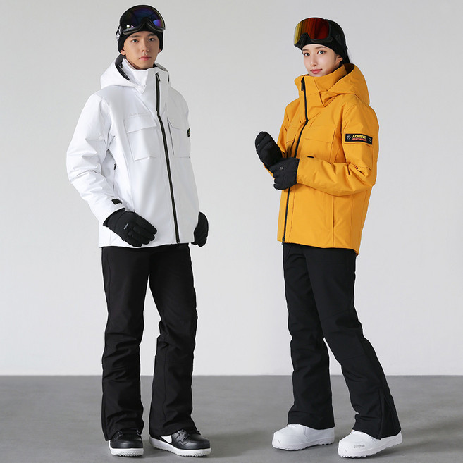 푸조 스키복 상하세트 슬라롬 히팅 패딩자켓 스판덱스 스노우팬츠 남여공용 스키복세트