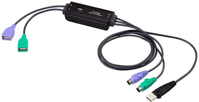 에이텐 CV10KM USB to PS/2 컨버터, 1개