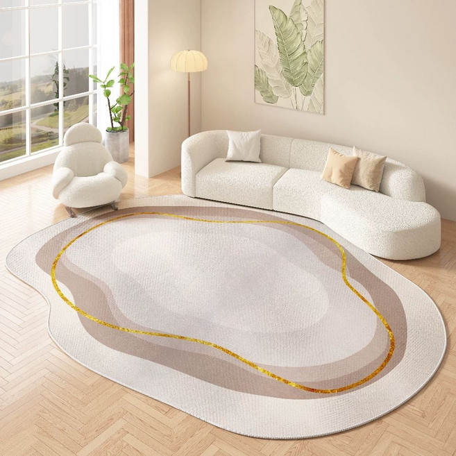 라운드 소파 램스울 수입가구 등받이 대기실 조약돌 구름 쇼파 3인용 양털, G. 200x300cm 불규칙, E. AYQ0238