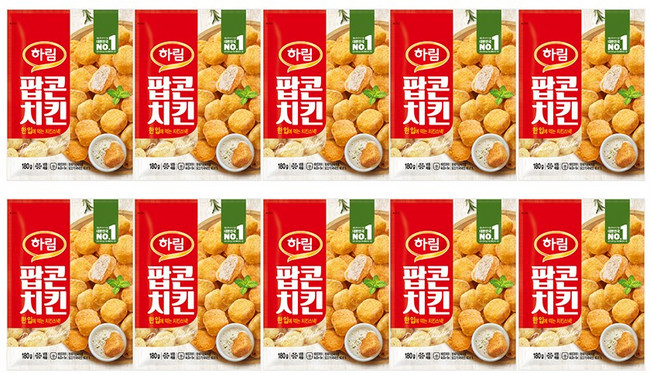 팝콘치킨 180g, 10개