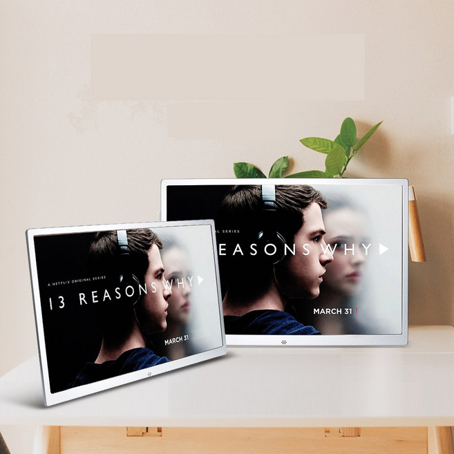 17인치 디지털액자 전자 디지털 앨범 모니터 시계 달력, ONECOLOR/FREE