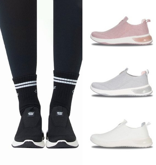 르까프 남성 여성 니트 슬립온 워킹화 블랙 LCF-008-BLACK 2931476