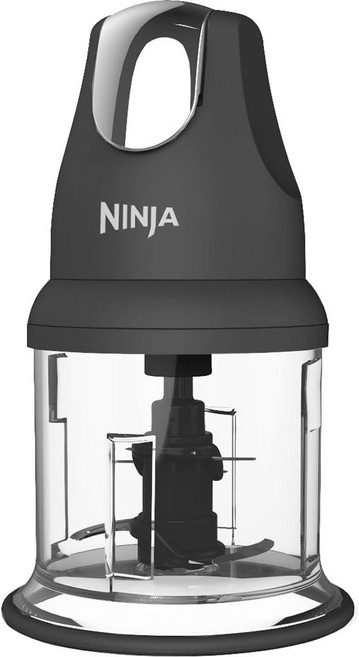 닌자 푸드 초퍼 익스프레스 찹 200와트 다지기 갈기 블렌딩 및 식사 준비용 16온스 볼NJ110GR 그레이