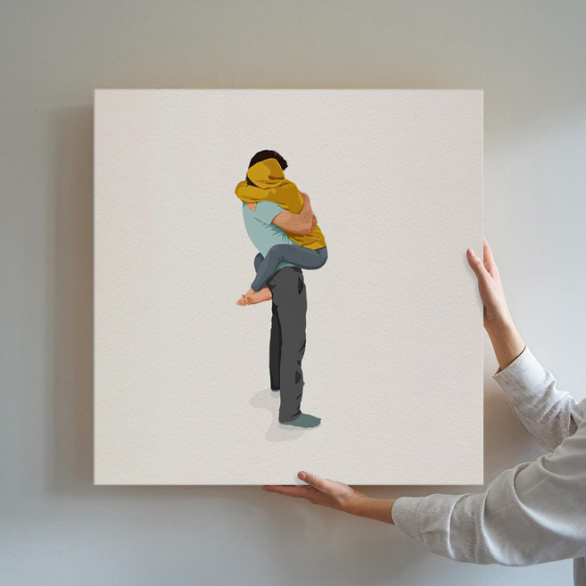 우리의 평범한일상 공감 일러스트 카페 인테리어 캔버스 그림액자 40종 31-40 거실 현관액자 아이방 집들이선물, 38.어른이 되기싫어