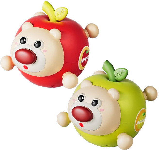 MDC 애플베어 오뚝이 장난감 / 출산 백일선물 추천, 1개, 그린