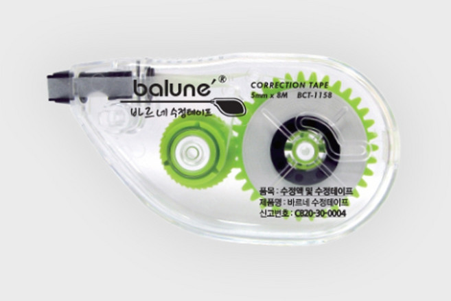 바르네 수정테이프 BCT-1158, 20개, 화이트