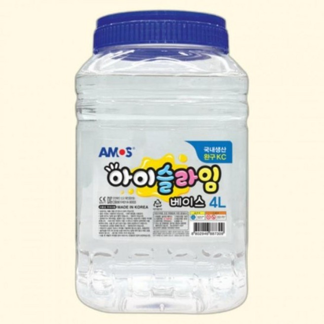 4L 아모스/공예용풀 물풀 35000 좋은 아이슬라임베이스 슬라임풀 PVA풀
