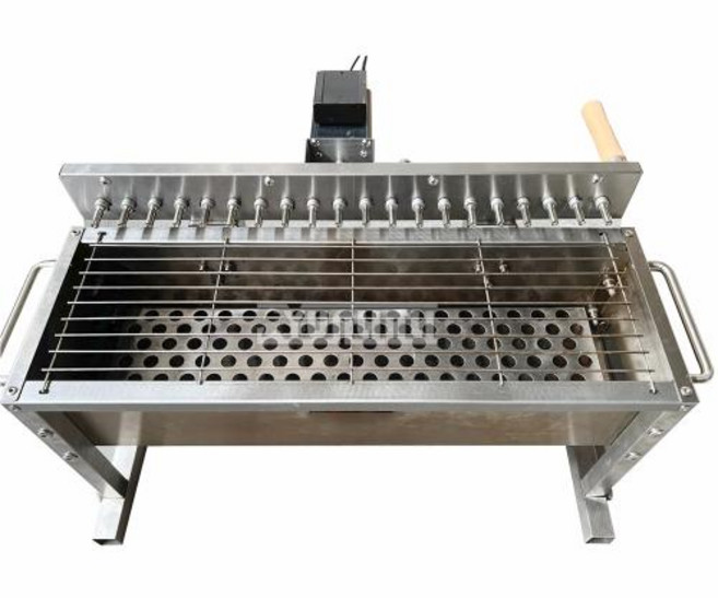 자동 플립 바베큐 스토브 캠핑 회전 기계 야외 Churrasqueira Mangal, 20 strings, 1개
