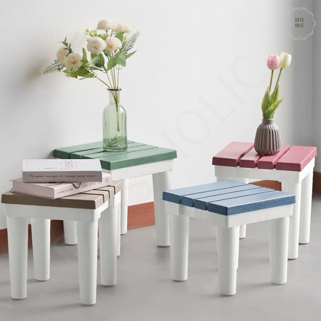 가습기 선반 테이블 가습기 받침대 거치대 스툴 150kg하중, 소_핑크