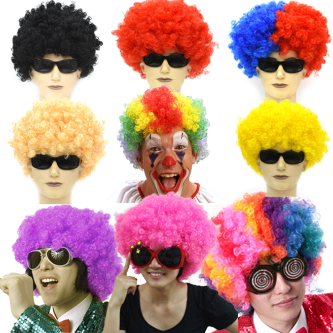 점보 뽀글이 삐에로가발 코믹가발, G.삐에로가발(레드)