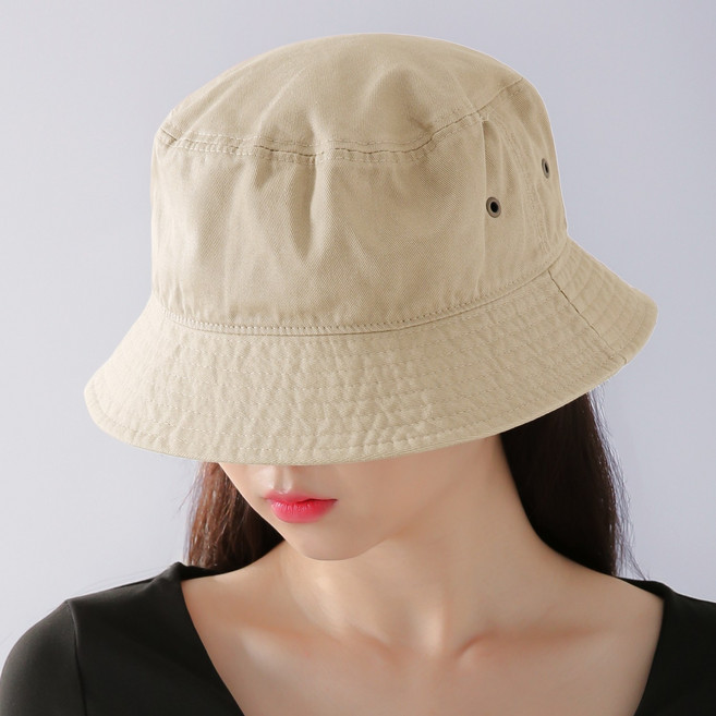 라핑 빅사이즈 버킷햇 대두 코튼 벙거지모자