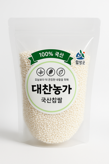 국산 찹쌀 2025년산 혼합품종, 1kg, 1개
