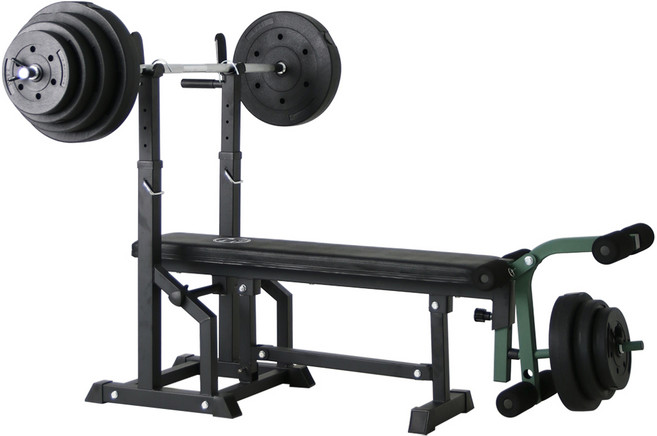 더스포츠 pro 멀티 벤치프레스 스톤/디핑원판10~90kg세트 플랫 인클라인 가정용 접이식 다기능, 스톤원판 90kg세트, 레그컬+암컬