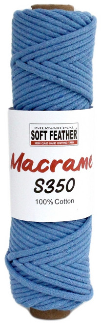 SOFT FEATHER Macrame 編結棉線 3mm S350 純棉, 14, 1個