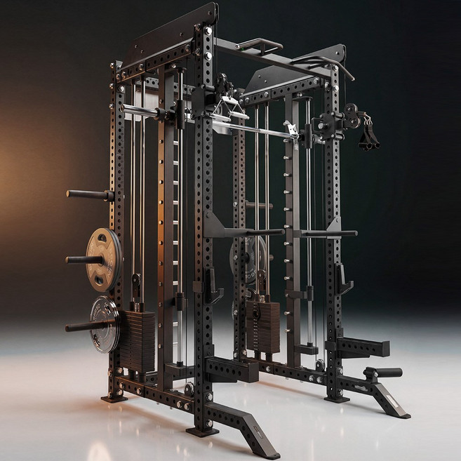 이고진 클럽용 스미스머신 8522SM 헬스장 멀티랙 파워랙 PT샵 듀얼풀리 150kg 블럭, 단품, 단품