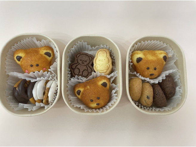 곰돌이마들렌답례품 쿠키 답례품 수제 결혼식 디저트 시보 퇴사 선물, 곰돌이마들렌+버터쿠키, 1개, 10g