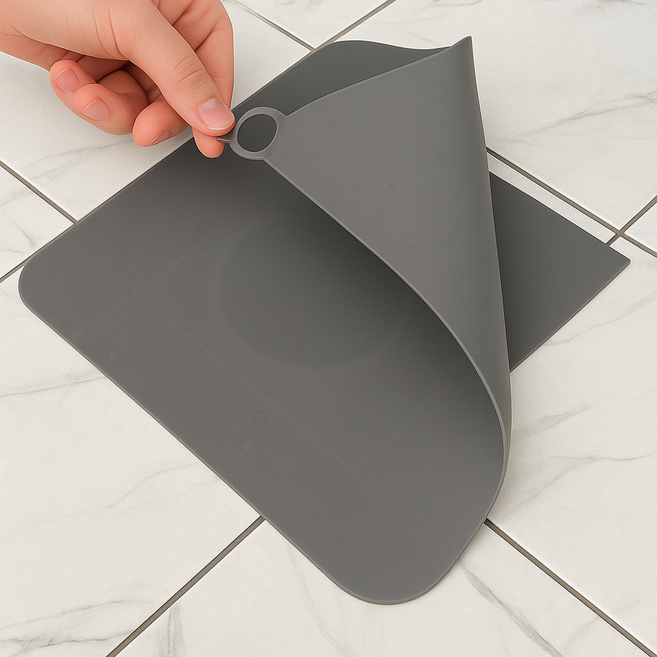 [4개세트] 대형 밀착 실리콘 덮개 커버 세트 배수구 욕실 냄새차단, 실리콘배수커버 그레이