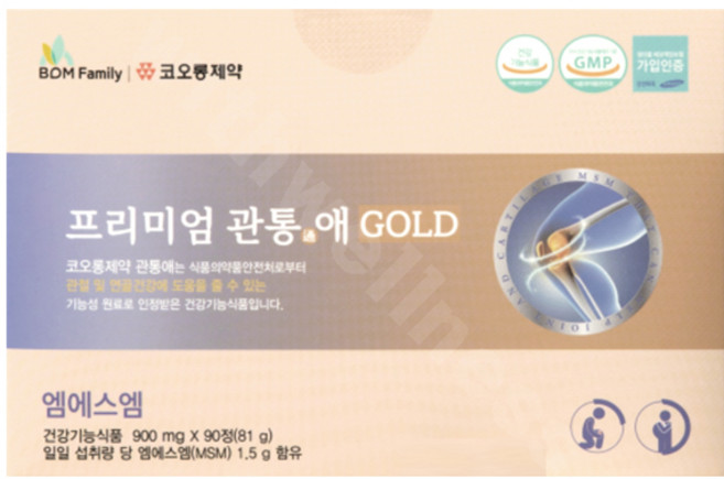 코오롱제약 프리미엄 관통애 GOLD 90정, 1개, 60정