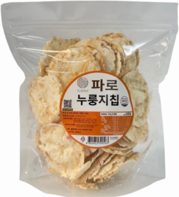 고대곡물 파로 누룽지칩 건강간식 200g, 5개